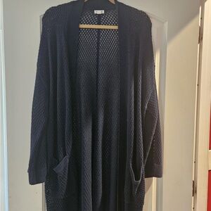 Westport Women's Dark Blue Knit Cardigan